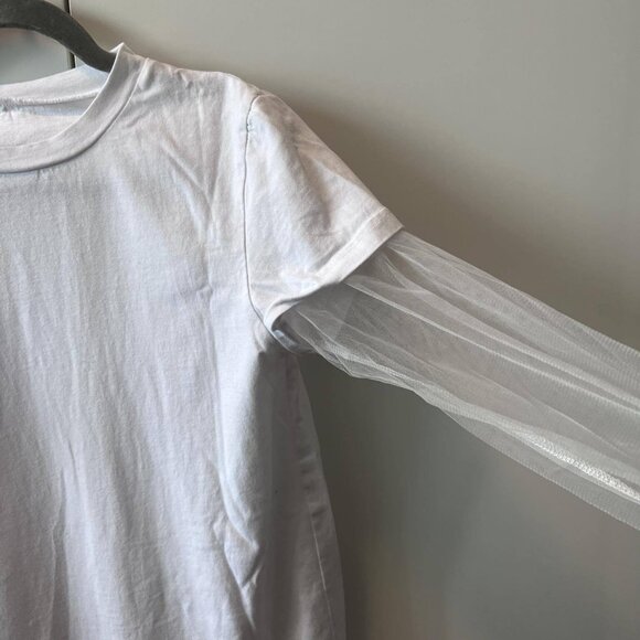 T-Shirt with Mesh Sleeves - Picture 2 of 2